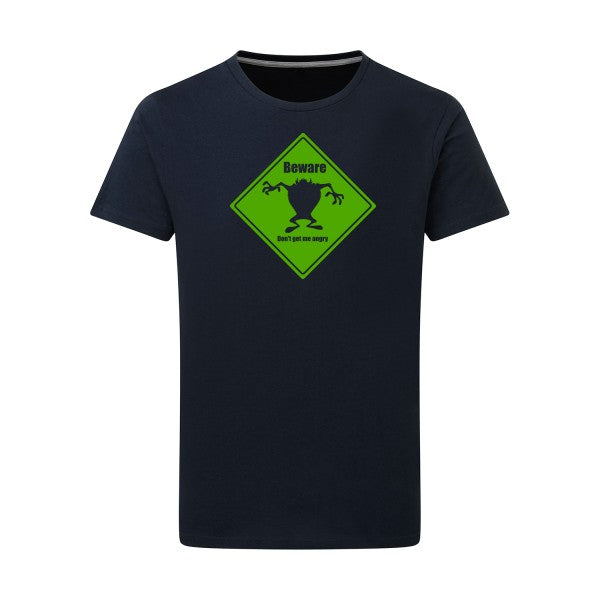 BEWARE vert pomme -Flex vert pomme sur T-shirt SG  Navy  5XL