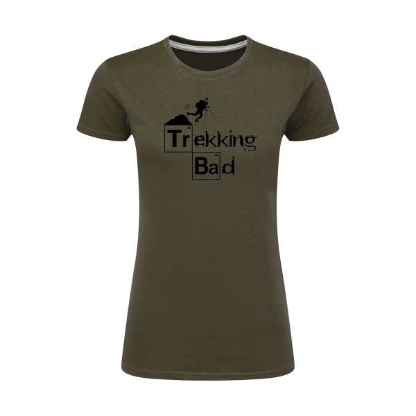 Trekking bad | Noir |T shirt original femme|SG