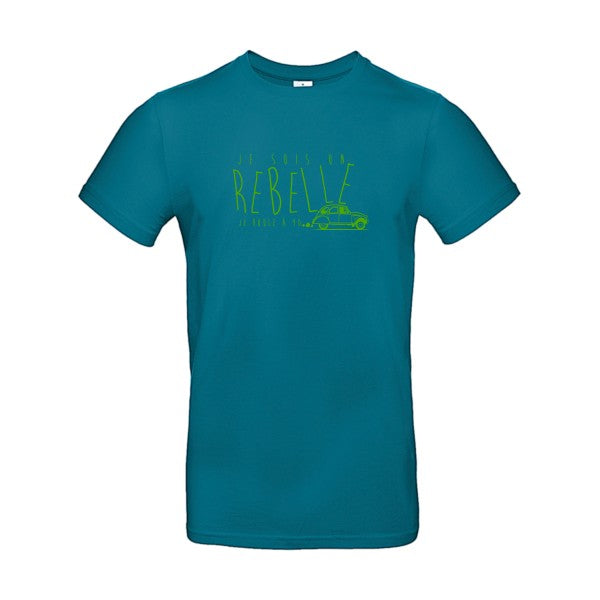 je suis un rebelle Flex Vert pomme |E190 T-shirt|Diva Blue||2XL