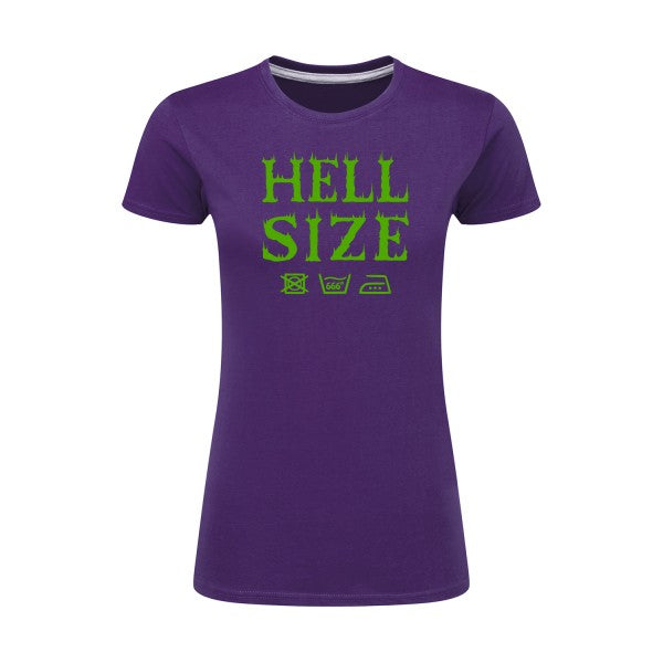 HELL SIZE ! Vert pomme |T shirt original femme|SG