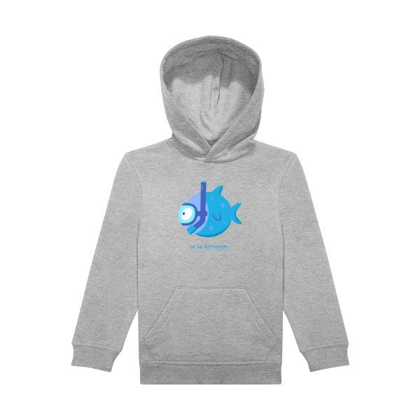 sweat capuche enfant Sports Grey To-be-different