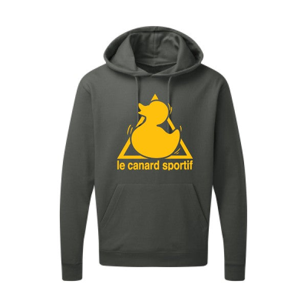 Canard Sportif jaune Or |Sweat capuche imprimé homme