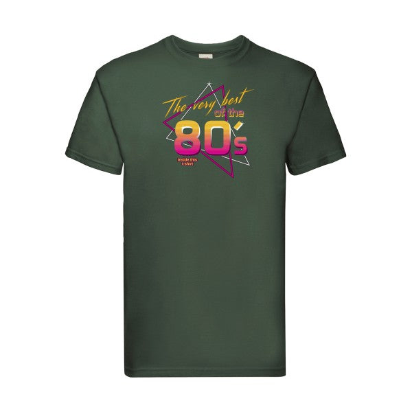 annee 80s Fruit of the loom 205 g/m² T-shirt/ bottle green