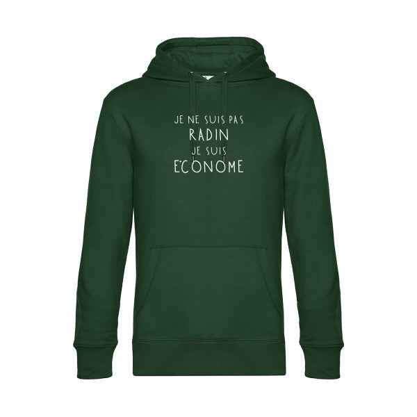 PICSOU sweat shirt original Bottle Green flex Blanc impression Face