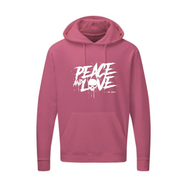 Peace or no peace |Sweat  capuche humoristique Blanc 