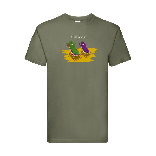 On n'est pas bio là ? Fruit of the loom 205 g/m² T-shirt/ classic olive