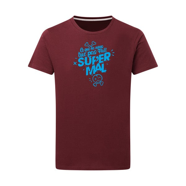 Ce qui ne nous tue pas - Flex bleu clair Tshirt original Burgundy  2XL