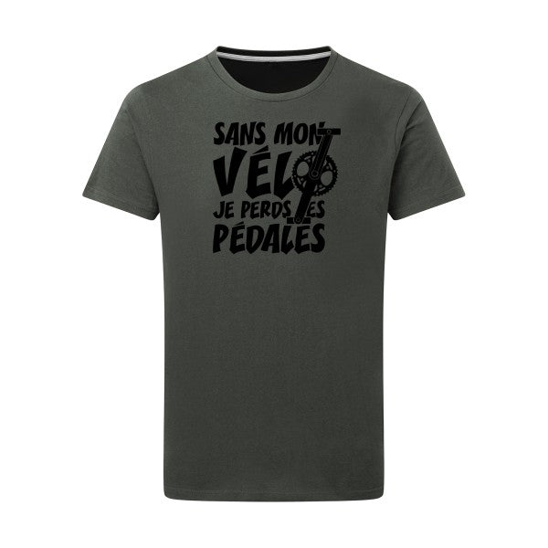 Sans mon vélo, je perds les pédales ! - Flex noir Tshirt original Charcoal  5XL