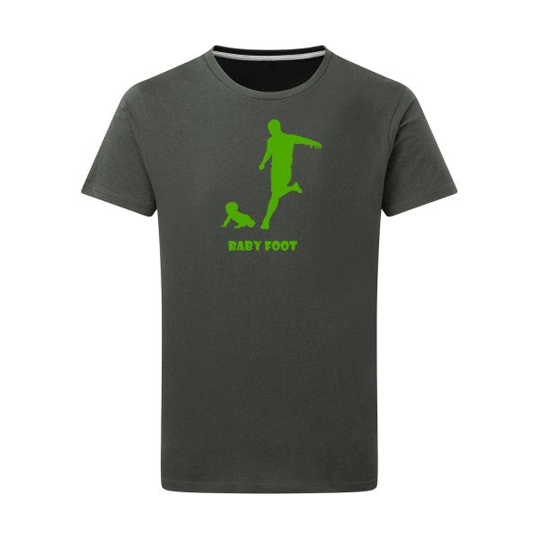 Baby foot vert pomme -Flex vert pomme sur T-shirt SG  Charcoal  5XL