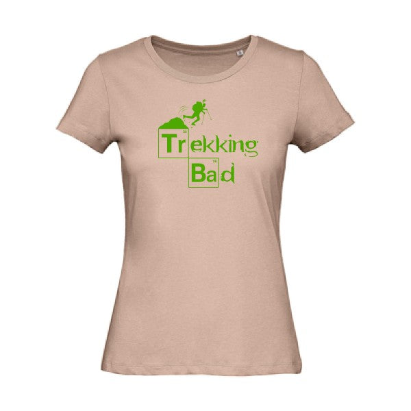 T shirt humour bio femme   femme bio|Trekking bad Vert pomme 