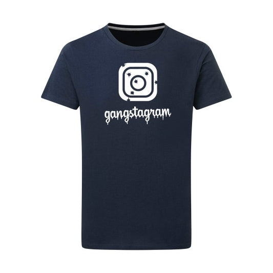 GANGSTAGRAM - Flex Blanc Tshirt original Denim  XL