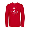 moi quand j etais jeune - t shirt- manches- longues- original- humour- Red impression Face