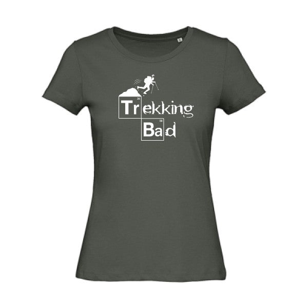 T shirt humour bio femme   femme bio|Trekking bad Blanc 