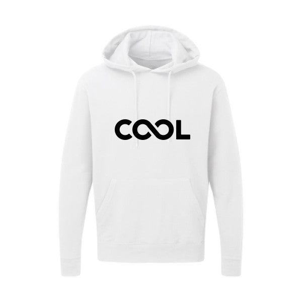 Infiniment cool Noir |Sweat capuche imprimé homme