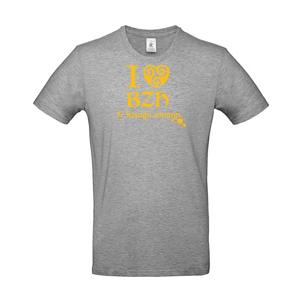 Love BZH & kouignFlex jaune or- T-shirt E190|Sport Grey||5XL