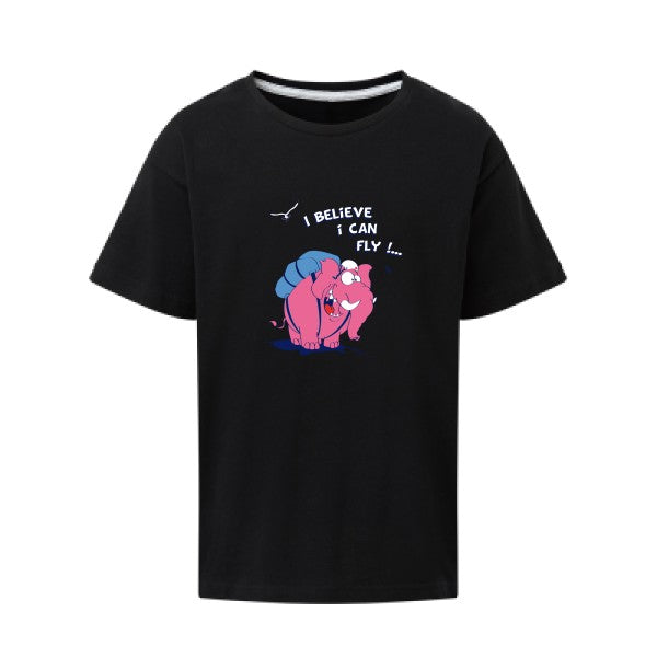 Just believe you can fly  SG - Kids T-shirt enfant Dark Black Taille 152 (11-12/2XL)