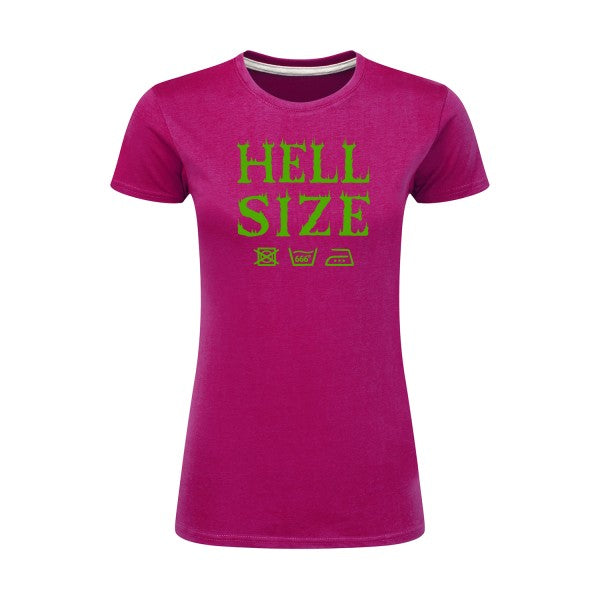 HELL SIZE ! Vert pomme |T shirt original femme|SG