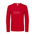 qi - t shirt- manches- longues- original- humour- Red impression Face