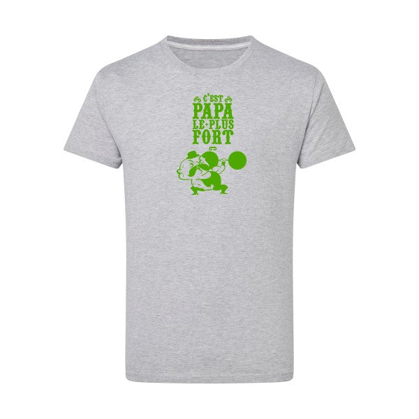 C'est qui le plus fort ? vert pomme -Flex vert pomme sur T-shirt SG  Light Oxford  5XL