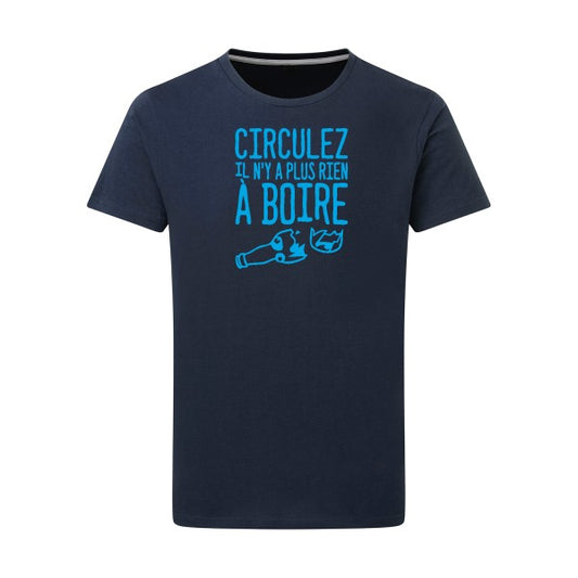 Circulez il n'y a plus rien à boire - Flex bleu clair Tshirt original Denim  XL