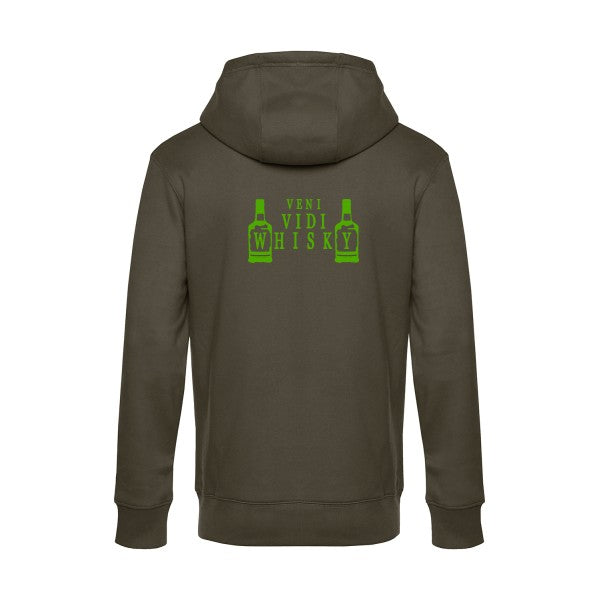 sweat à capuche homme original VENI VIDI WHISKY
