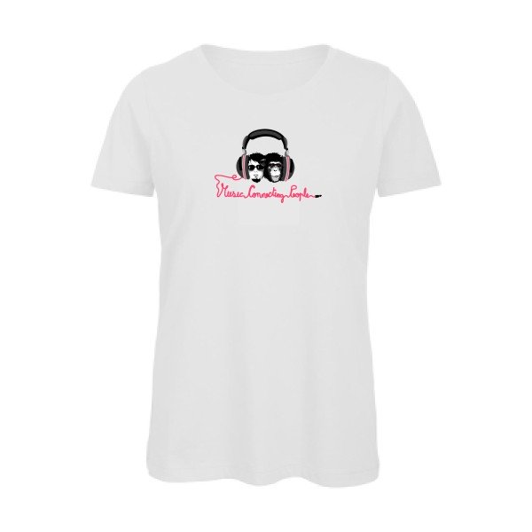 Music-Connecting-People- - t-shirt original femme White
