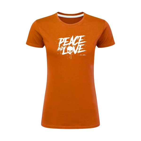 Peace or no peace  |Blanc |T shirt original femme|SG