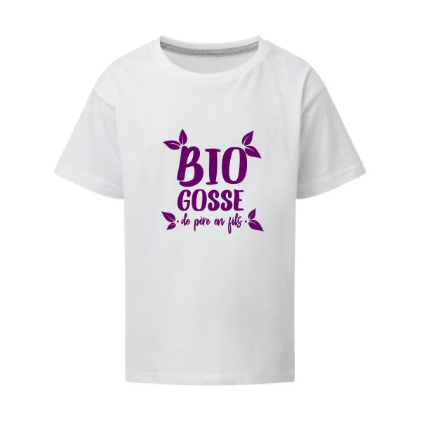 BIO GOSSE  Flex Violet SG - Kids T-shirt enfant White Taille 152 (11-12/2XL)