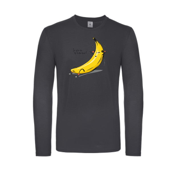 Je garde la banane ! B&C - E150 LSL T-shirt manches longues léger