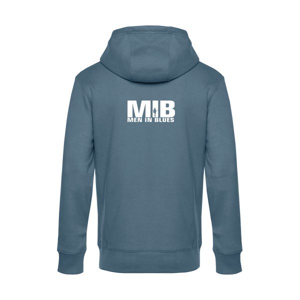 Men-in-blues sweat shirt original nordic blue flex Blanc impression Dos