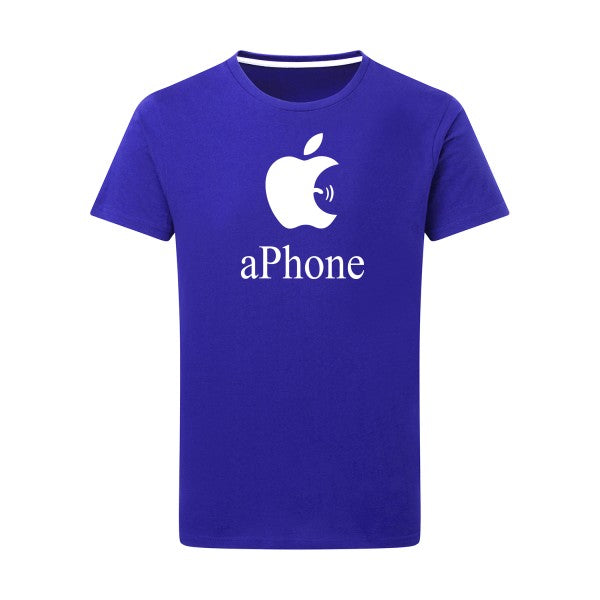 aPhone -Flex Blanc sur T-shirt SG  Royal Blue  5XL