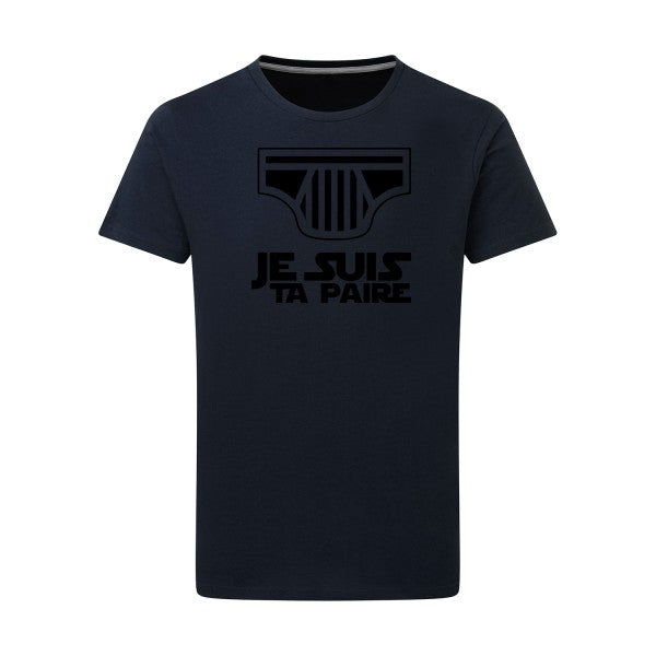 SLIP WARS noir -Flex noir sur T-shirt SG  Navy  5XL