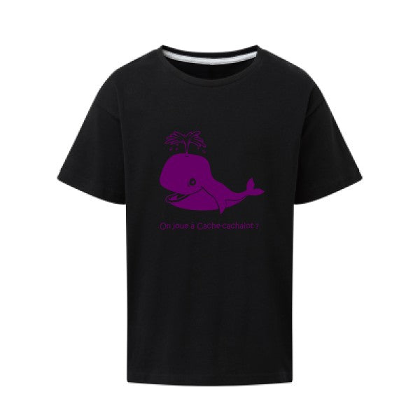 Cache-cachalot Flex Violet SG - Kids T-shirt enfant Dark Black Taille 152 (11-12/2XL)