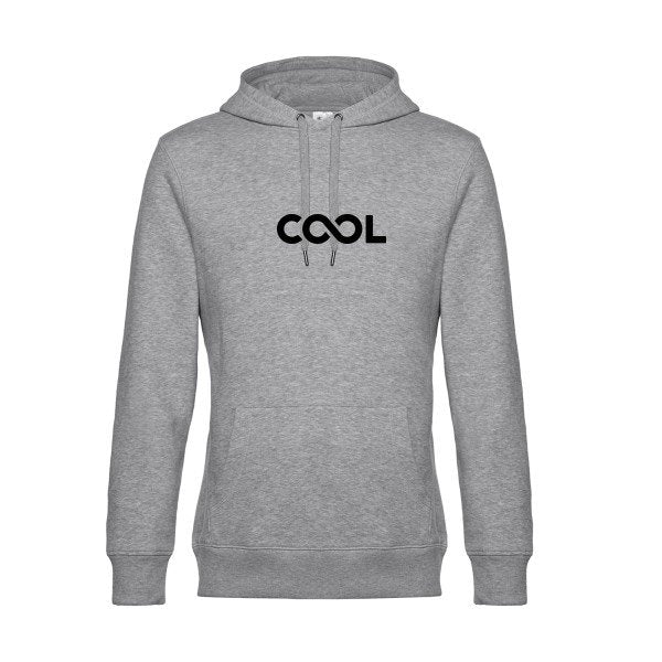 Infiniment-cool sweat shirt original Heather Grey flex Noir impression Face
