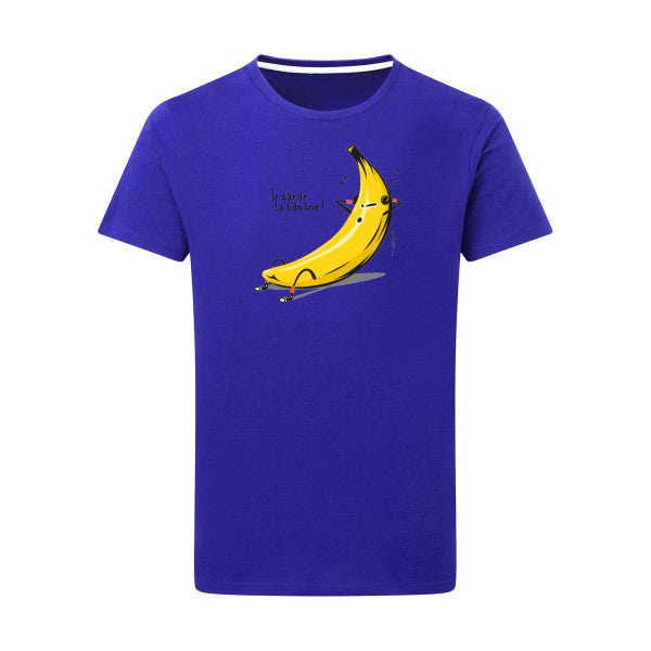 T-shirt homme Je garde la banane - T-shirt rigolo avec un message fruité Royal Blue 5XL