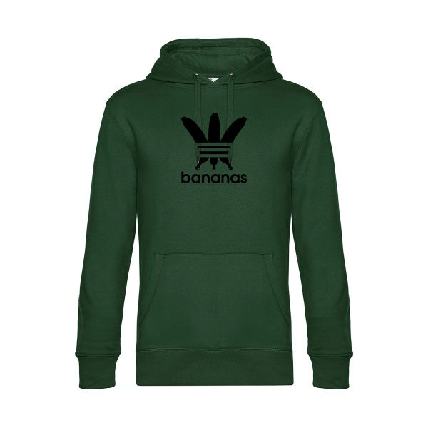 bananas sweat shirt original Bottle Green flex Noir impression Face