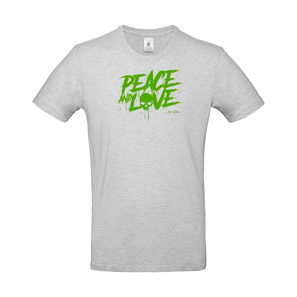 Peace or no peace flex Vert pomme B&C - E190 T-shirt|Ash||2XL