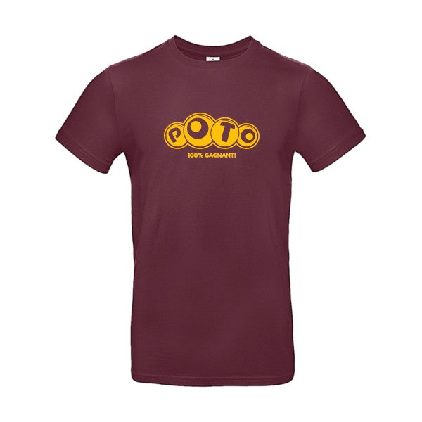 PotoFlex jaune or- T-shirt E190|Burgundy||2XL