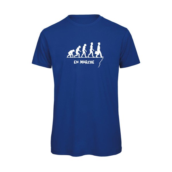 T-shirt humour original en marche T Shirt couleur Royal Blue