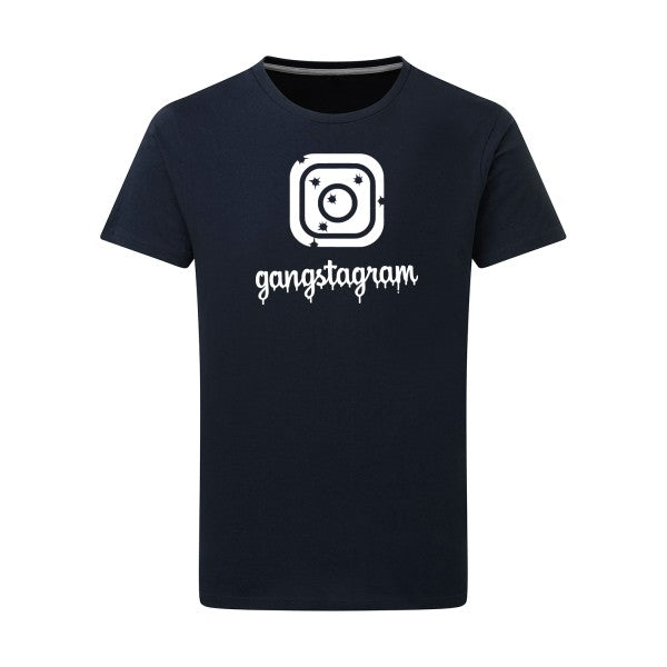 GANGSTAGRAM - Flex Blanc Tshirt original Navy  5XL