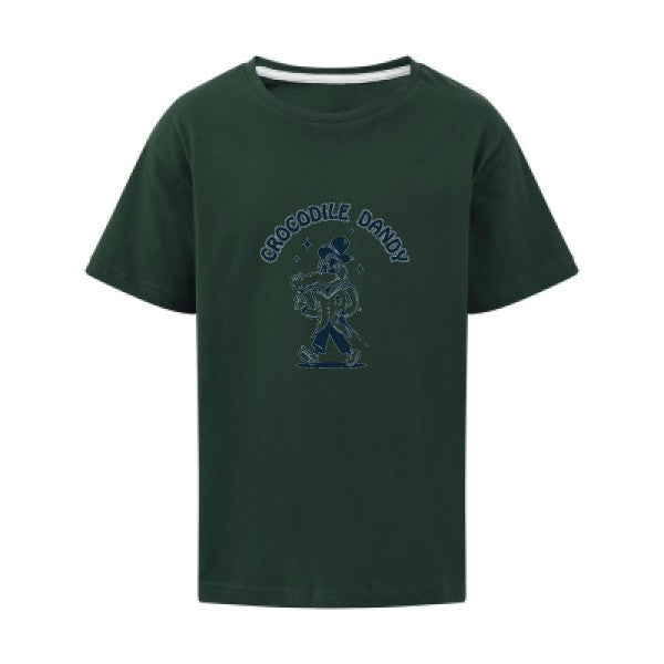 Crocodile dandy SG - Kids T-shirt enfant Bottle Green Taille 152 (11-12/2XL)