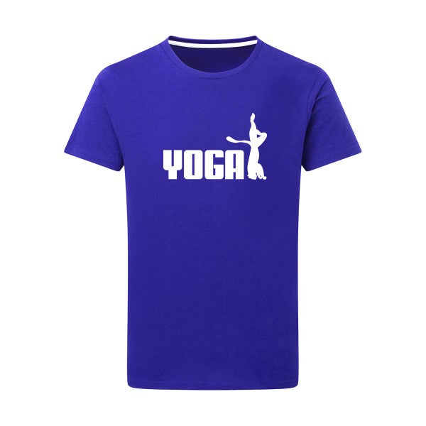 YOGA Blanc -Flex Blanc sur T-shirt SG  Royal Blue  5XL