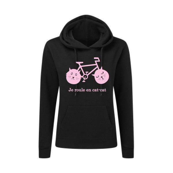 cat-cat bike Rose |Sweat original à capuche Femme