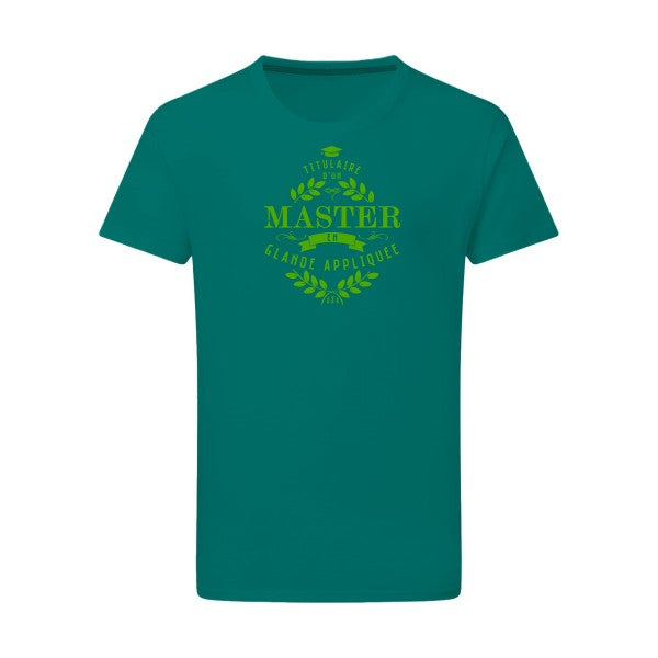 Master en glande appliquée vert pomme -Flex vert pomme sur T-shirt SG  Emerald Green  2XL