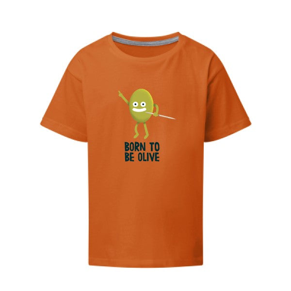 Born to be olive SG - Kids T-shirt enfant Orange Taille 152 (11-12/2XL)