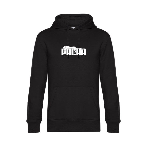 Pacha sweat shirt original Black flex Blanc impression Face