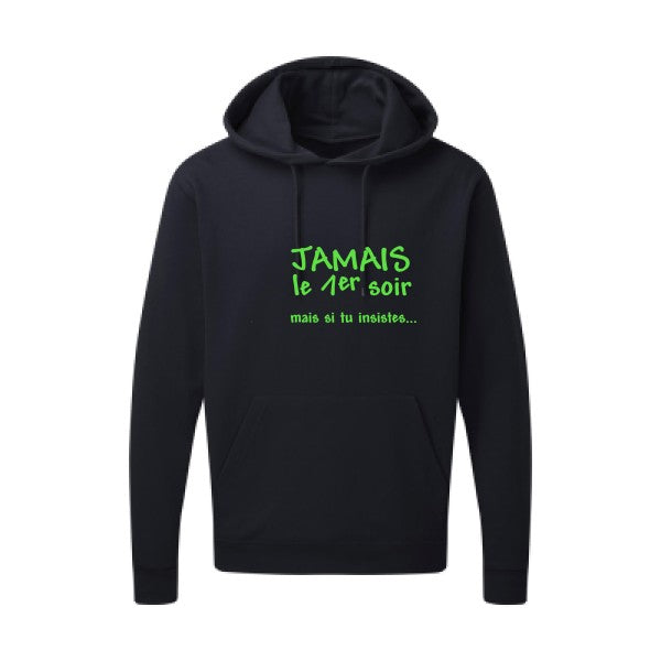 JAMAIS... Vert fluo SG - Hooded Sweatshirt Sweat capuche