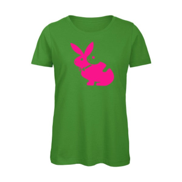 T shirt humour bio femme   femme bio|hot  Rose Fluo 