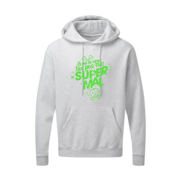 Ce qui ne nous tue pas Vert fluo SG - Hooded Sweatshirt Sweat capuche