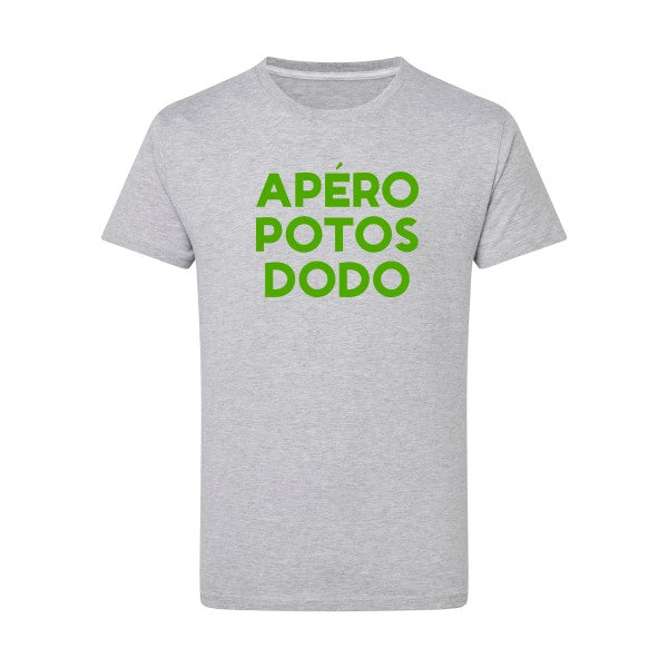 Apéro Potos Dodo  - Flex Vert pomme Tshirt original Light Oxford  5XL